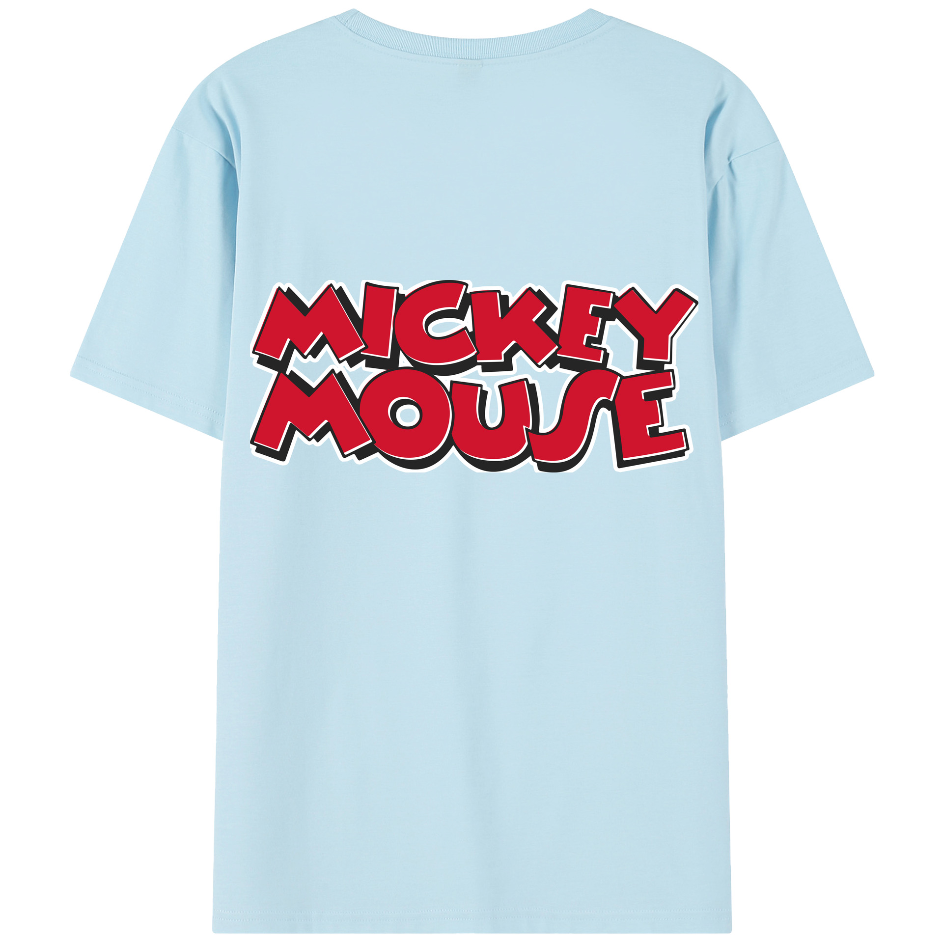 （画像用） ミッキーマウス Mickey Mouse 綿100％半袖Tシャツ（背面プリント）